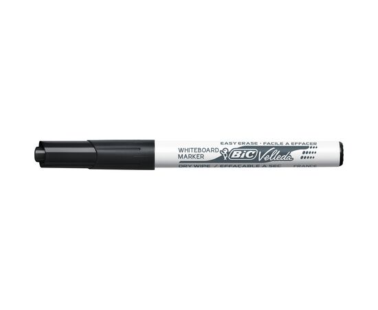 Маркер Bic для сухостираємих дошок Velleda, чорний (bc525824)