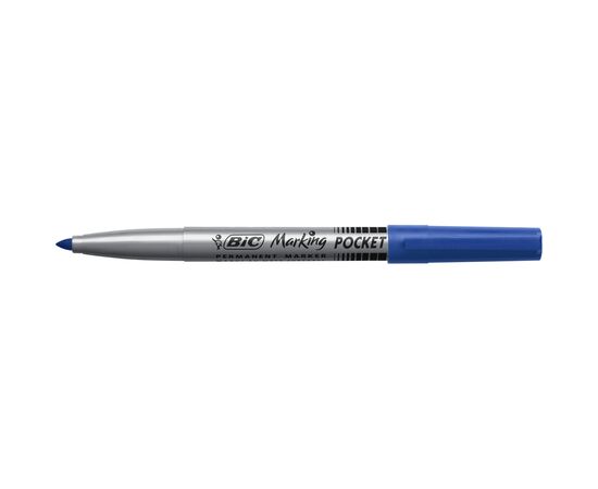 Маркер Bic перманентный Fine, синий (bc8209012), изображение 2 Маркер Bic перманентный Fine, синий (bc8209012), изображение 2