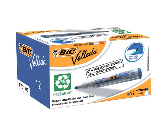 Маркер Bic для сухостираемых досок Velleda, синий (bc904938), изображение 2 Маркер Bic для сухостираемых досок Velleda, синий (bc904938), изображение 2