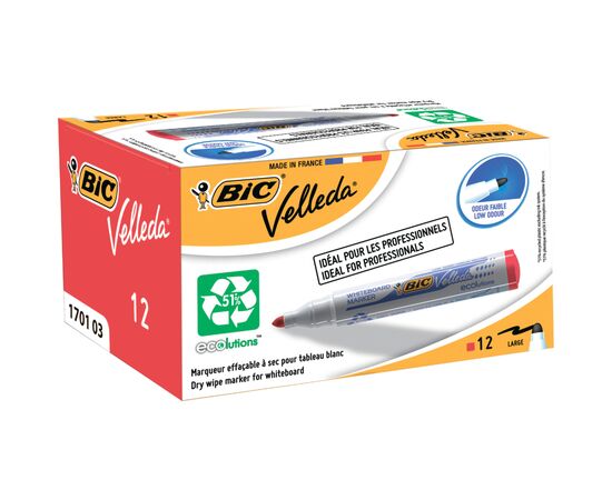 Маркер Bic для сухостираемых досок Velleda, красный (bc904939), изображение 2 Маркер Bic для сухостираемых досок Velleda, красный (bc904939), изображение 2