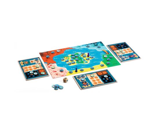Настольная игра Djeco Пиратский остров (DJ08595), изображение 2 Настольная игра Djeco Пиратский остров (DJ08595), изображение 2