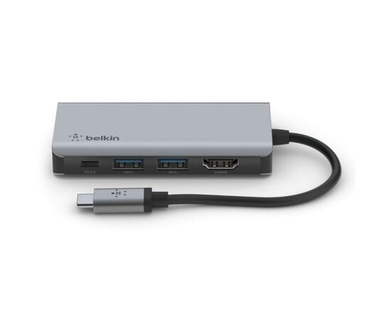 Концентратор Belkin USB-C 4in1 Multiport Dock (AVC006BTSGY), изображение 3 Концентратор Belkin USB-C 4in1 Multiport Dock (AVC006BTSGY), изображение 3