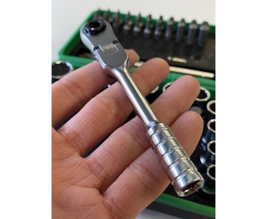 Набор инструментов Toptul и головок с трещоткой 1/4" 41шт. (12-гр.) (GADW4502), изображение 6 Набор инструментов Toptul и головок с трещоткой 1/4" 41шт. (12-гр.) (GADW4502), изображение 6