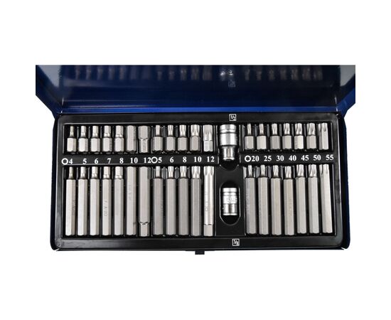 Набор бит Стандарт 10мм HEX, TORX, SPLINE 40шт. (SDBS0040), изображение 2 Набор бит Стандарт 10мм HEX, TORX, SPLINE 40шт. (SDBS0040), изображение 2