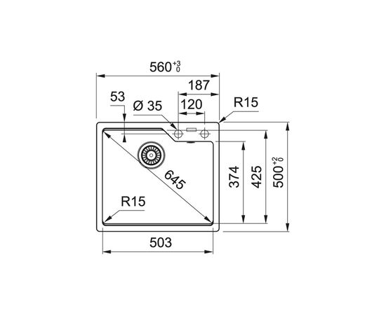 Мойка кухонная Franke 114.0701.787, изображение 2 Мойка кухонная Franke 114.0701.787, изображение 2