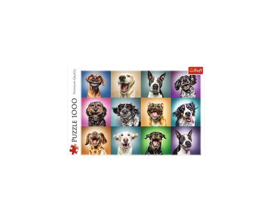 Пазл Trefl Смешные портреты собак 1000 элементов (5900511104622), изображение 2 Пазл Trefl Смешные портреты собак 1000 элементов (5900511104622), изображение 2