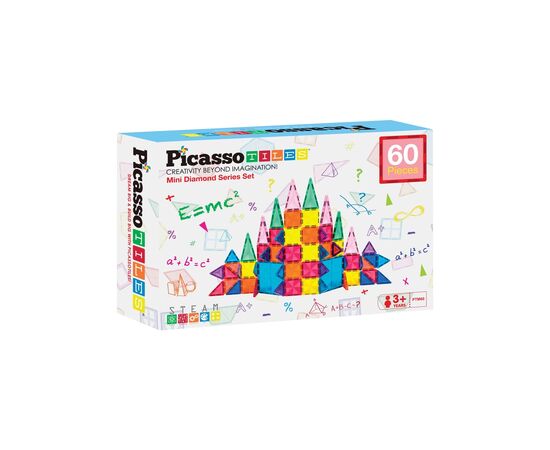 Конструктор Picasso магнитный Tiles Mini Diamond Series Set 60 деталей (817338022303)