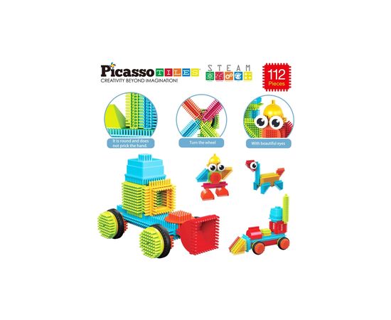 Конструктор Picasso Tiles Hedgehog Building Blocks Set 112 деталей (817338022631), изображение 3 Конструктор Picasso Tiles Hedgehog Building Blocks Set 112 деталей (817338022631), изображение 3