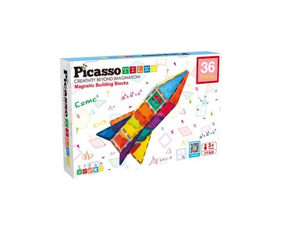 Конструктор Picasso магнитный Tiles Magnetic Building Blocks 36 деталей (817338027971)