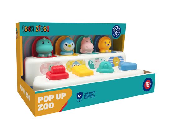 Развивающая игрушка Iggy Ziggy Pop-Up Animal (3858894670925), изображение 3 Развивающая игрушка Iggy Ziggy Pop-Up Animal (3858894670925), изображение 3