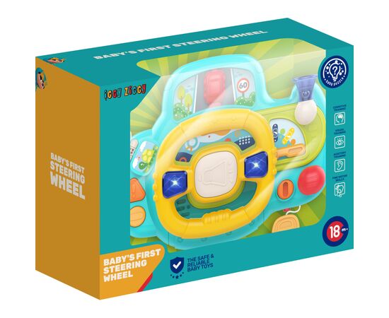 Развивающая игрушка Iggy Ziggy Первый руль малыша (3858894670987), изображение 3 Развивающая игрушка Iggy Ziggy Первый руль малыша (3858894670987), изображение 3