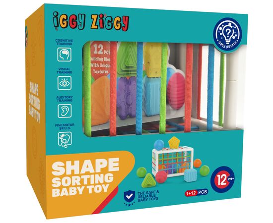 Развивающая игрушка Iggy Ziggy сортер Куб с фигурками (3858894673025), изображение 3 Развивающая игрушка Iggy Ziggy сортер Куб с фигурками (3858894673025), изображение 3