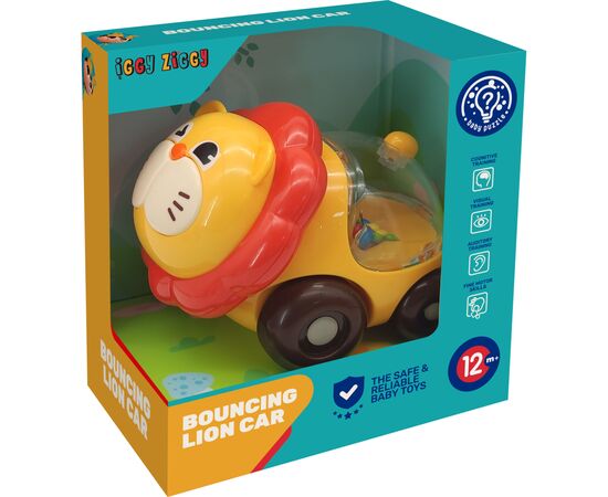 Развивающая игрушка Iggy Ziggy Машинка-лев (3858894675777), изображение 3 Развивающая игрушка Iggy Ziggy Машинка-лев (3858894675777), изображение 3