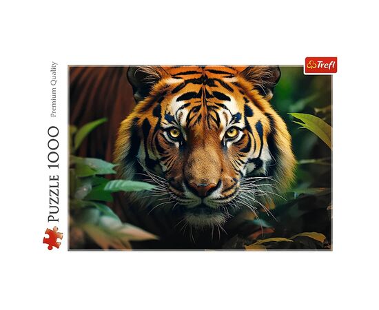 Пазл Trefl Дикий тигр 1000 элементов (5900511107982), изображение 2 Пазл Trefl Дикий тигр 1000 элементов (5900511107982), изображение 2