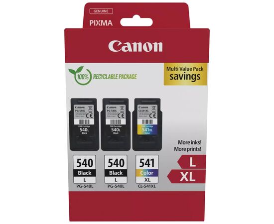 Картридж Canon PG-540 Multipack PG-540L*2/CL-541XL 2xBK, Color (5224B017)