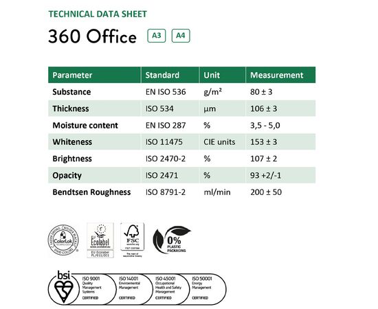 Бумага MM A4 360 Office, изображение 2 Бумага MM A4 360 Office, изображение 2