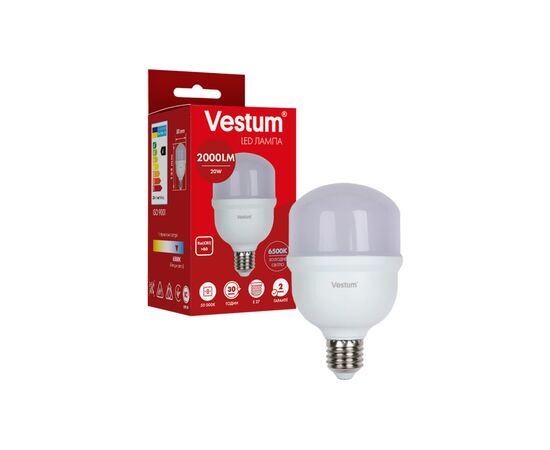 Лампочка Vestum LED T80 20W 6500K 220V E27 (1-VS-1607)