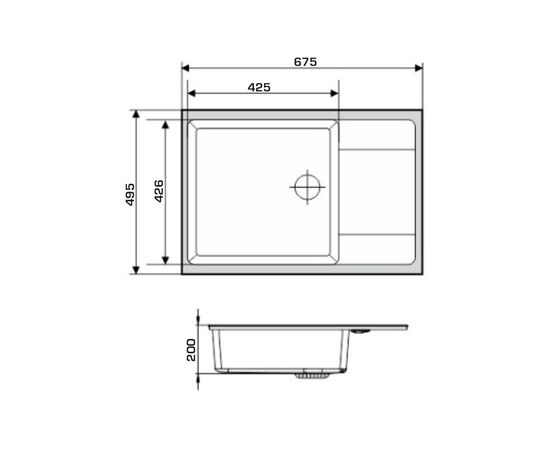 Мийка кухонна GRANADO LINARES marron (gr0806), зображення 5 Мийка кухонна GRANADO LINARES marron (gr0806), зображення 5
