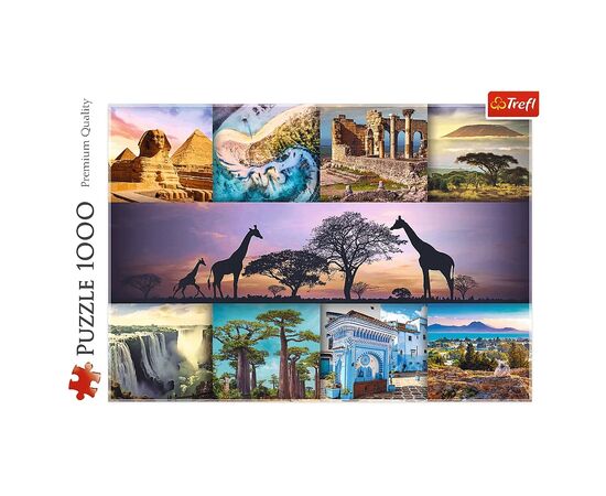 Пазл Trefl Колаж - Африка 1000 элементов (5900511107920), изображение 2 Пазл Trefl Колаж - Африка 1000 элементов (5900511107920), изображение 2