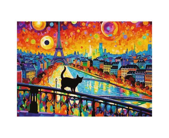 Пазл Trefl Кошка в Париже 1000 элементов (5900511107951), изображение 2 Пазл Trefl Кошка в Париже 1000 элементов (5900511107951), изображение 2