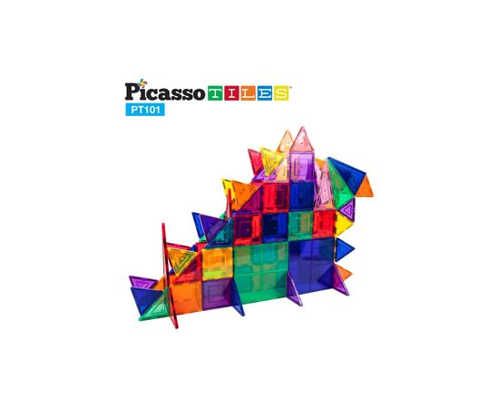 Конструктор Picasso магнитный Tiles Magnetic Building Blocks 101 деталь (817338022402), изображение 3 Конструктор Picasso магнитный Tiles Magnetic Building Blocks 101 деталь (817338022402), изображение 3