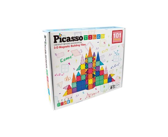 Конструктор Picasso магнитный Tiles Magnetic Building Blocks 101 деталь (817338022402)