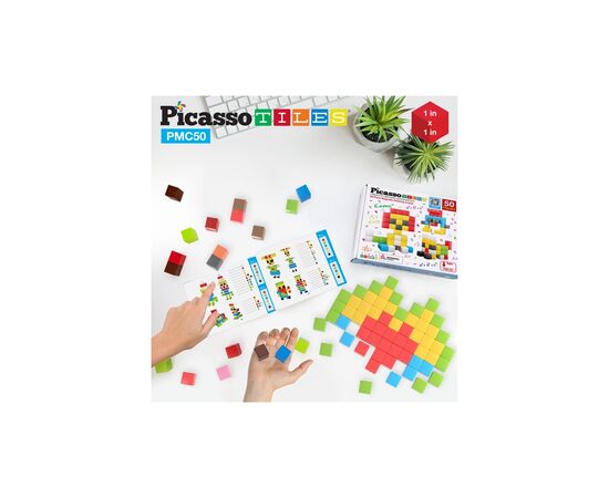Конструктор Picasso магнитный Tiles Building Cubes 50 деталей (817338023645), изображение 4 Конструктор Picasso магнитный Tiles Building Cubes 50 деталей (817338023645), изображение 4