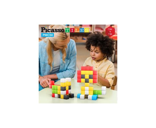 Конструктор Picasso магнитный Tiles Building Cubes 50 деталей (817338023645), изображение 8 Конструктор Picasso магнитный Tiles Building Cubes 50 деталей (817338023645), изображение 8