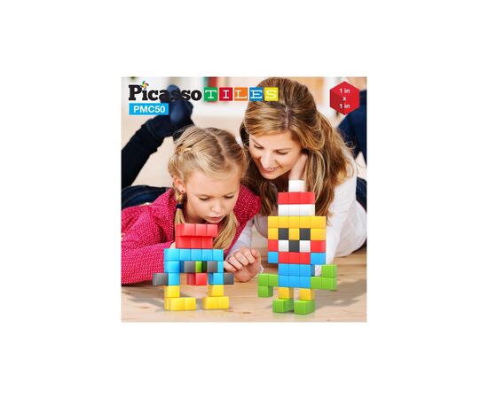 Конструктор Picasso магнитный Tiles Building Cubes 50 деталей (817338023645), изображение 9 Конструктор Picasso магнитный Tiles Building Cubes 50 деталей (817338023645), изображение 9