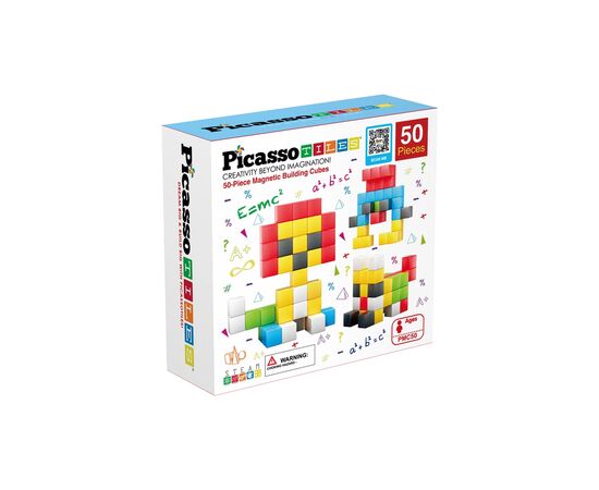 Конструктор Picasso магнитный Tiles Building Cubes 50 деталей (817338023645)