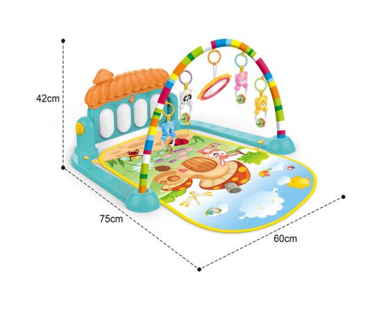 Дитячий килимок Iggy Ziggy інтерактивний килимок-піаніно з брязкальцями (3858894671106), зображення 2 Дитячий килимок Iggy Ziggy інтерактивний килимок-піаніно з брязкальцями (3858894671106), зображення 2