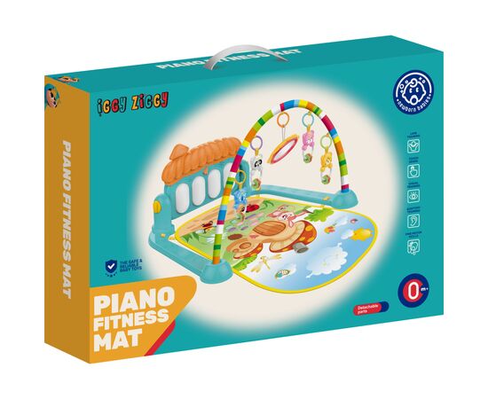 Дитячий килимок Iggy Ziggy інтерактивний килимок-піаніно з брязкальцями (3858894671106), зображення 3 Дитячий килимок Iggy Ziggy інтерактивний килимок-піаніно з брязкальцями (3858894671106), зображення 3