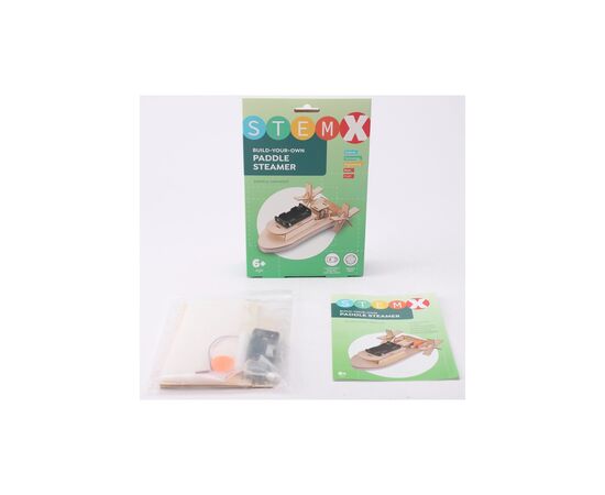 Конструктор Stem Колісний пароплав Дерев'яний на батарейках (3858894673728), зображення 4 Конструктор Stem Колісний пароплав Дерев'яний на батарейках (3858894673728), зображення 4