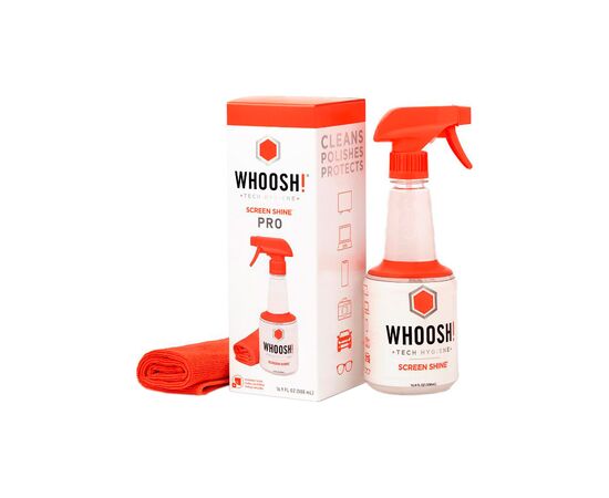 Спрей для очистки Whoosh! Screen Shine 500ml + microfiber 35cm x 35cm (1FG500WBOX), изображение 2 Спрей для очистки Whoosh! Screen Shine 500ml + microfiber 35cm x 35cm (1FG500WBOX), изображение 2