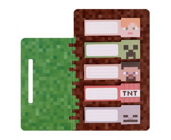 Папір для нотаток Yes з липким шаром Minecraft в наборі 100 аркушів (5х20) (170323), зображення 2 Папір для нотаток Yes з липким шаром Minecraft в наборі 100 аркушів (5х20) (170323), зображення 2