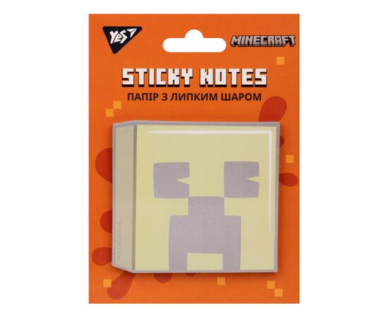 Папір для нотаток Yes з липким шаром фігурна Minecraft 40 аркушів (170322)