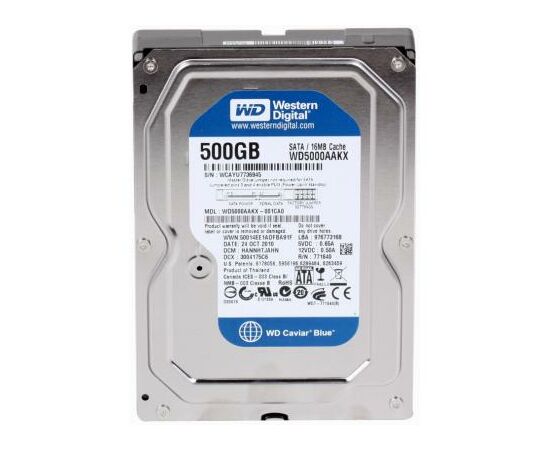 Жесткий диск 3.5"  500Gb WD (# WD5000AAKX #)