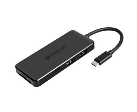 Концентратор Transcend Type-C HUB 6 ports microSD/SD Black (TS-HUB5C), изображение 2 Концентратор Transcend Type-C HUB 6 ports microSD/SD Black (TS-HUB5C), изображение 2