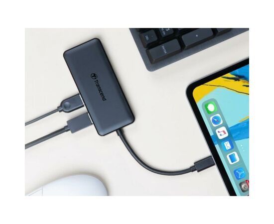 Концентратор Transcend Type-C HUB 6 ports microSD/SD Black (TS-HUB5C), изображение 5 Концентратор Transcend Type-C HUB 6 ports microSD/SD Black (TS-HUB5C), изображение 5