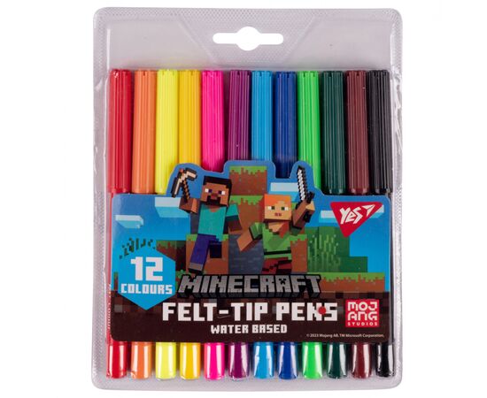 Фломастери Yes Minecraft 12 кольорів (650544)
