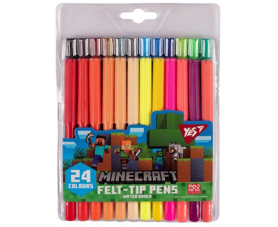 Фломастери Yes Minecraft 24 кольорів (650554)