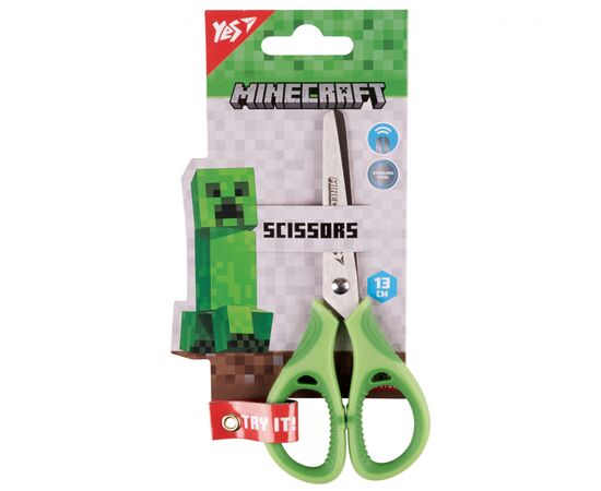 Ножницы Yes Minecraft 13см с резиновыми вставками (480430), изображение 4 Ножницы Yes Minecraft 13см с резиновыми вставками (480430), изображение 4