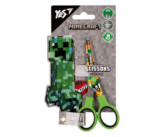 Ножиці Yes Minecraft 13см з принтом на лезі (480414)