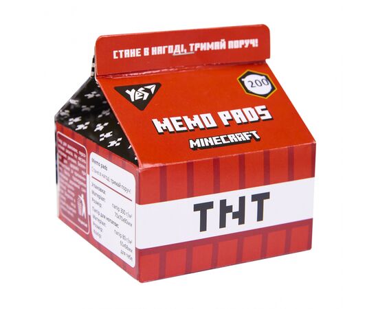 Бумага для заметок Yes Tetra Pak Minecraft 200 л., 7х7,5 см (170319), изображение 2