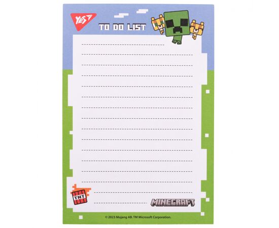 Бумага для заметок Yes на магните To Do Minecraft (170338), изображение 2 Бумага для заметок Yes на магните To Do Minecraft (170338), изображение 2