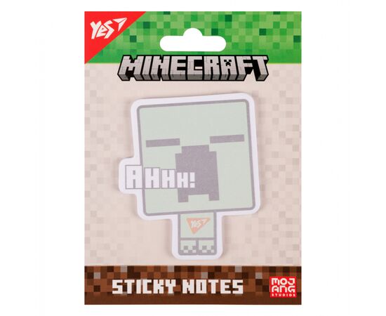 Папір для нотаток Yes з липким шаром фігурний Minecraft Creeper 40 аркушів (170398)