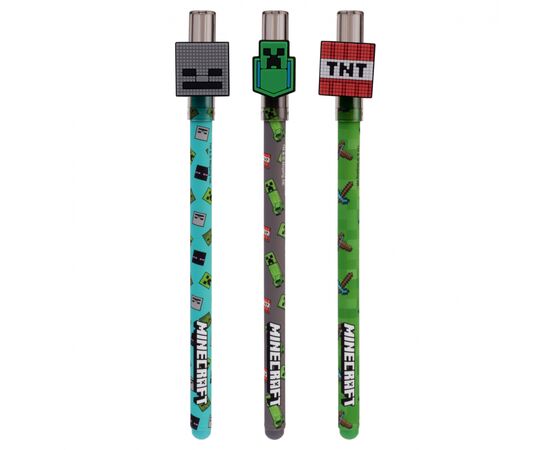 Ручка гелевая Yes пиши-стирай Minecraft 0,5 мм, синяя (420378), изображение 3 Ручка гелевая Yes пиши-стирай Minecraft 0,5 мм, синяя (420378), изображение 3