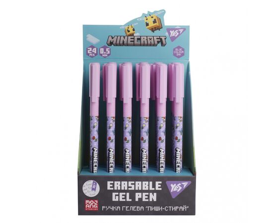 Ручка гелевая Yes пиши-стирай Minecraft.Spring 0,5 мм, синяя (420468), изображение 3 Ручка гелевая Yes пиши-стирай Minecraft.Spring 0,5 мм, синяя (420468), изображение 3