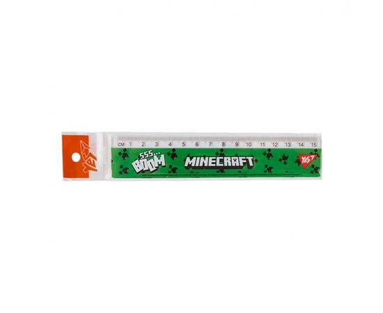 Линейка Yes Minecraft 15 см (370680)