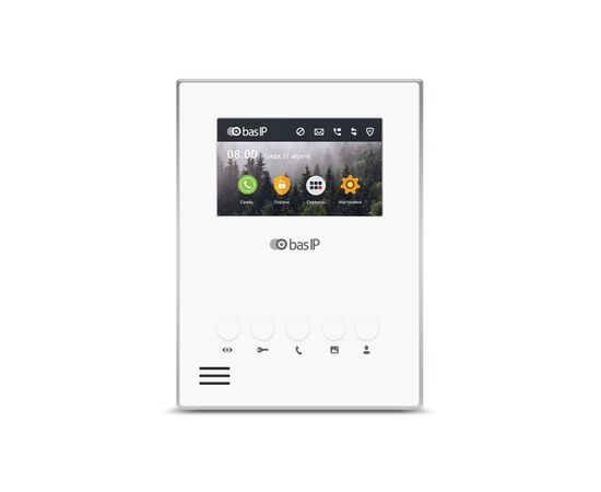Видеодомофон Bas-IP AU-04LAF/W white